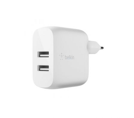CARGADOR BELK DUAL USB-A 24W WCB002DQWH