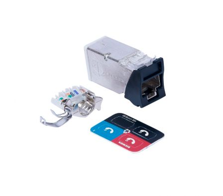 JACK ZMAX RJ45 CAT6A BK HYBRID SIEMON (Z6A-S01B)