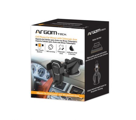 SOPORTE CON BRAZO TELESCÓPICO DE UN SOLO TOQUE ARG-AC-0310BK