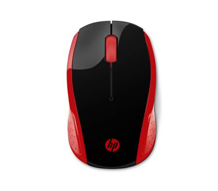 MOUSE HP 200 2HU82AA#ABL ROJO WIR