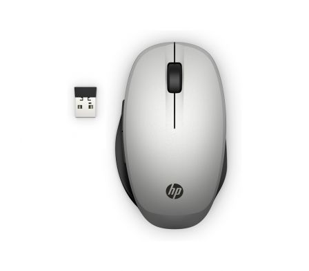 MOUSE HP 300 6CR72AA#ABM DUAL MODE SILVER WIR
