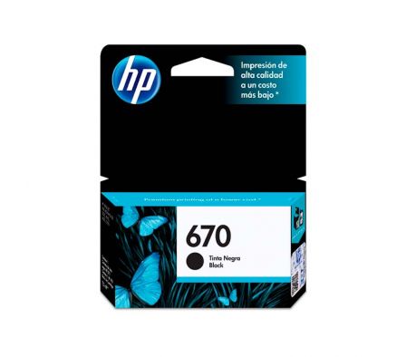 TINTA HP CZ113AL 670 NEGRA / 3525