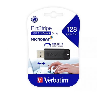 PEN DRIVE 128GB 3.0 VERB 49319 FLASH PINST NEGRO