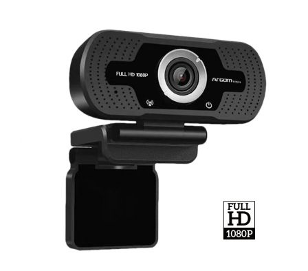 CÁMARA WEB FULL HD 1080P CON MICRÓFONO ARG-WC-9140BK
