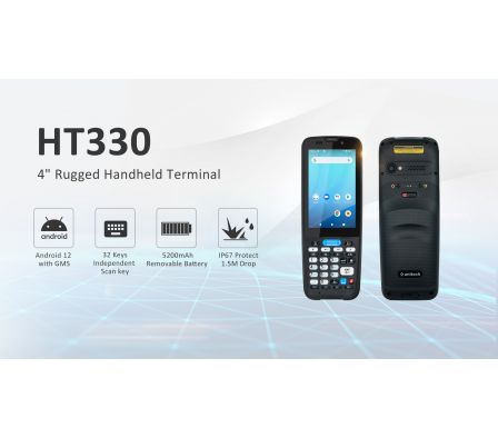 HANDHELD UNITECH HT330 4GLTE/AND 12/3GB/64GB/4"