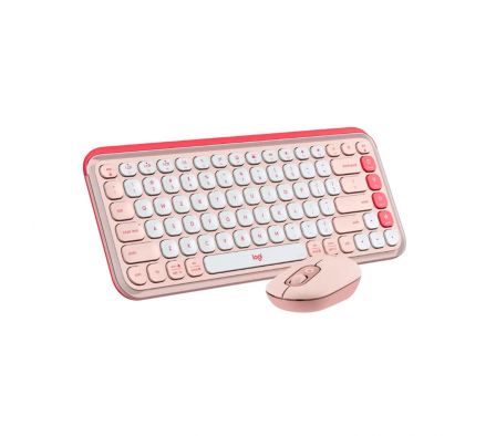 TECLADO LOGIT 920-013053 POP ICON COMBO WIR ROSA