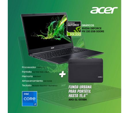 PROMO NB ACER CI7 A315-57G-79PE + MALETIN