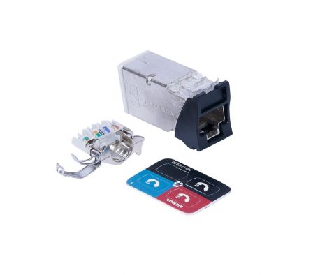 JACK ZMAX RJ45 CAT6A BK HYBRID SIEMON (Z6A-S01)