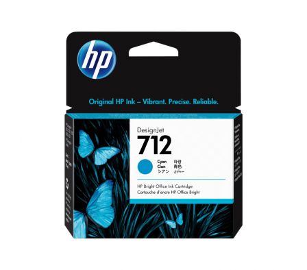 TINTA HP 3ED67A 712 CYAN 29ML T250