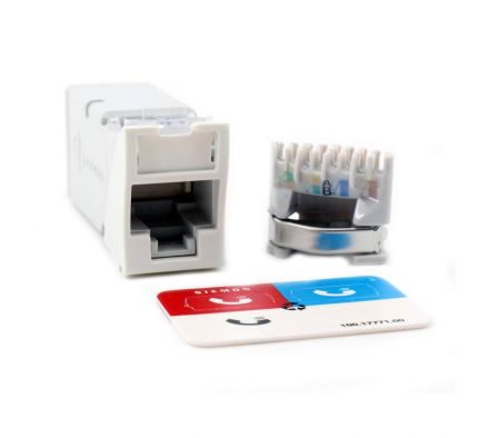 JACK ZMAX RJ45 CAT6A BK HYBRID SIEMON (Z6A-SPA)