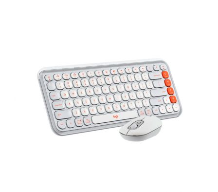 TECLADO LOGIT 920-013055 POP ICON COMBO WIR BLANCO